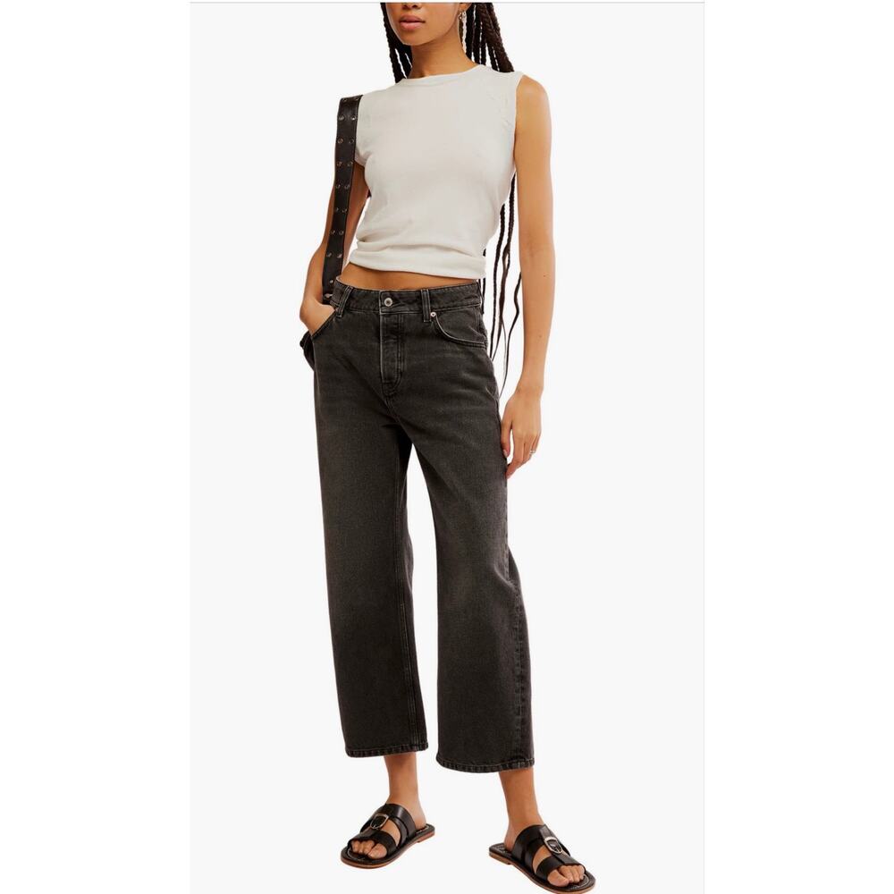Free People Deep Trance Ankle Boyfriend Jeans - Size 27 (new) - Picture 3 of 6